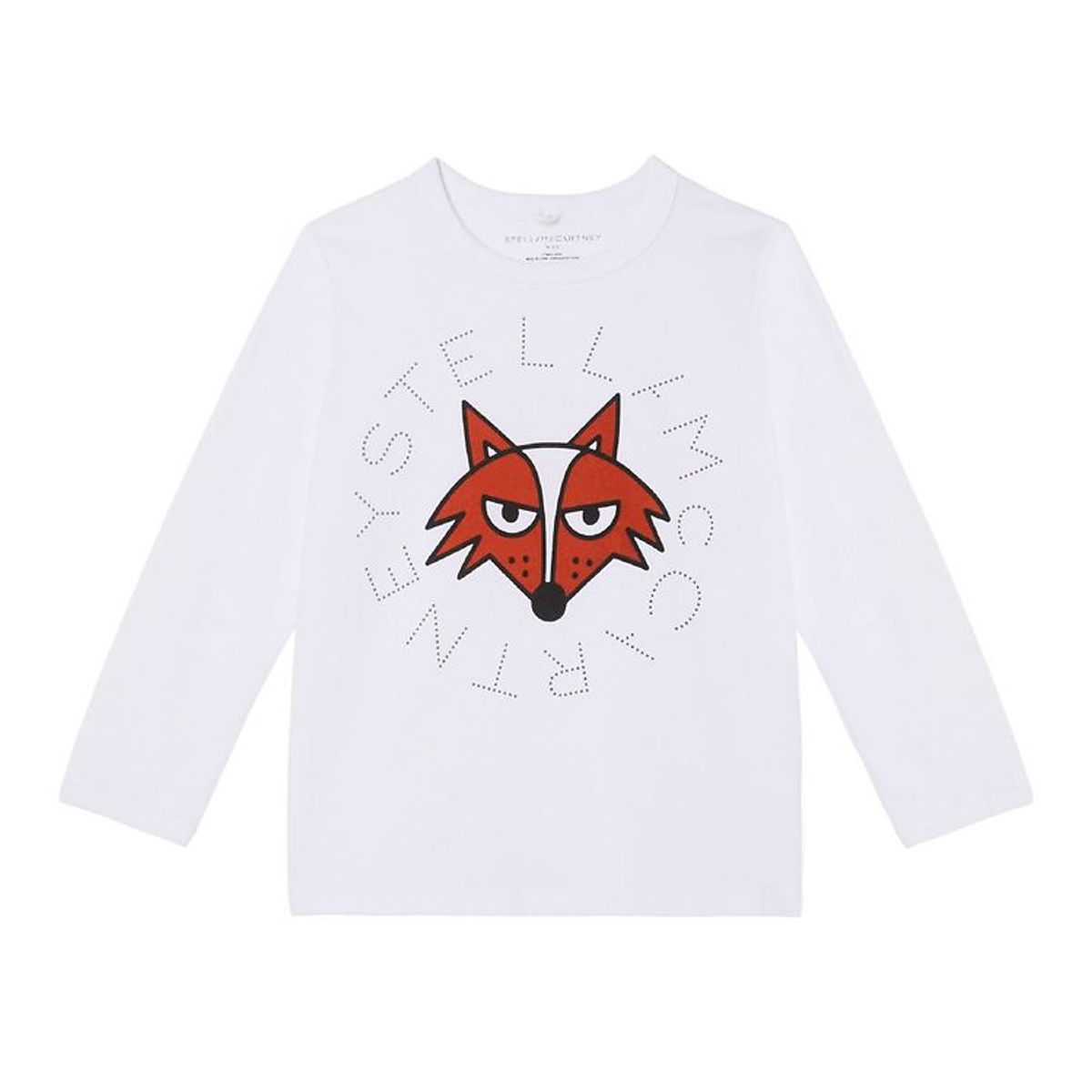 Stella McCartney Kids Bluse - Hvid m. Ræv