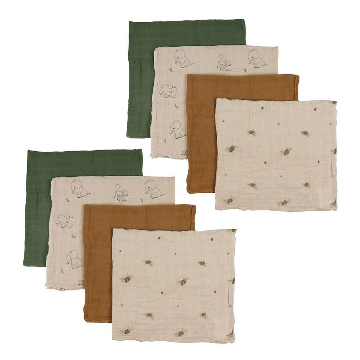 Pippi Stofbleer - 8-Pak - 65x65 cm - Deep Lichen Green