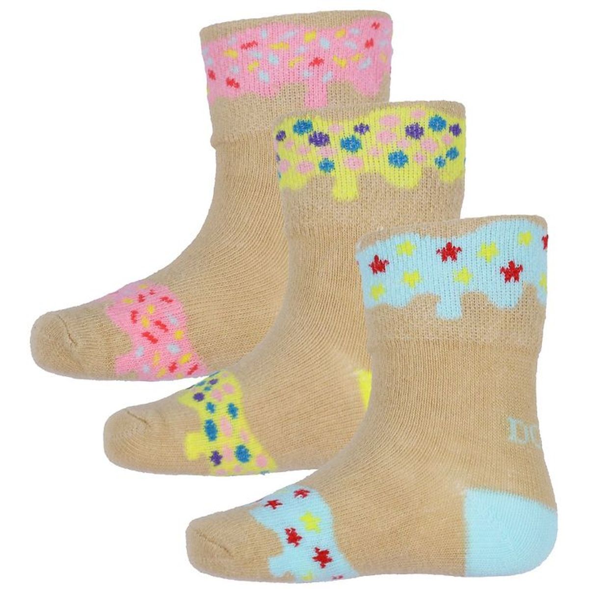 Dooky Strømper - Donut Socks - 3-Pak - Tutti Frutti