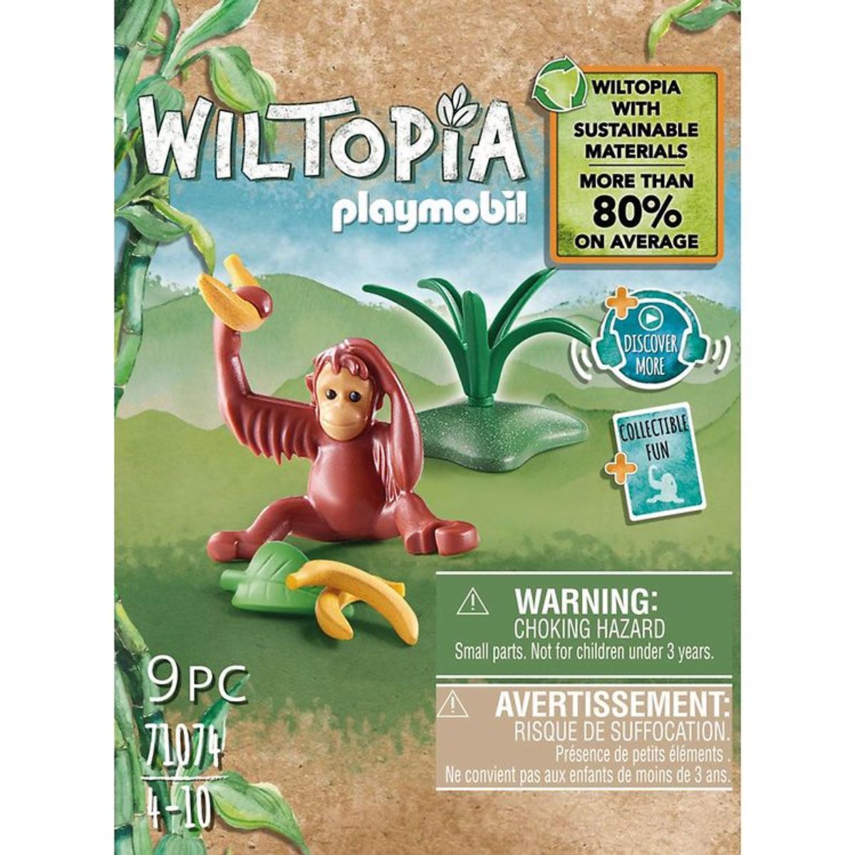 Playmobil Wiltopia - Ung Orangutang - 71074 - 9 Dele