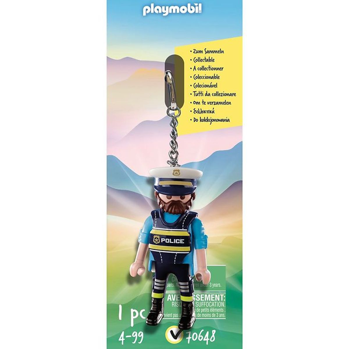 Playmobil Nøglering - Politibetjent - 70648