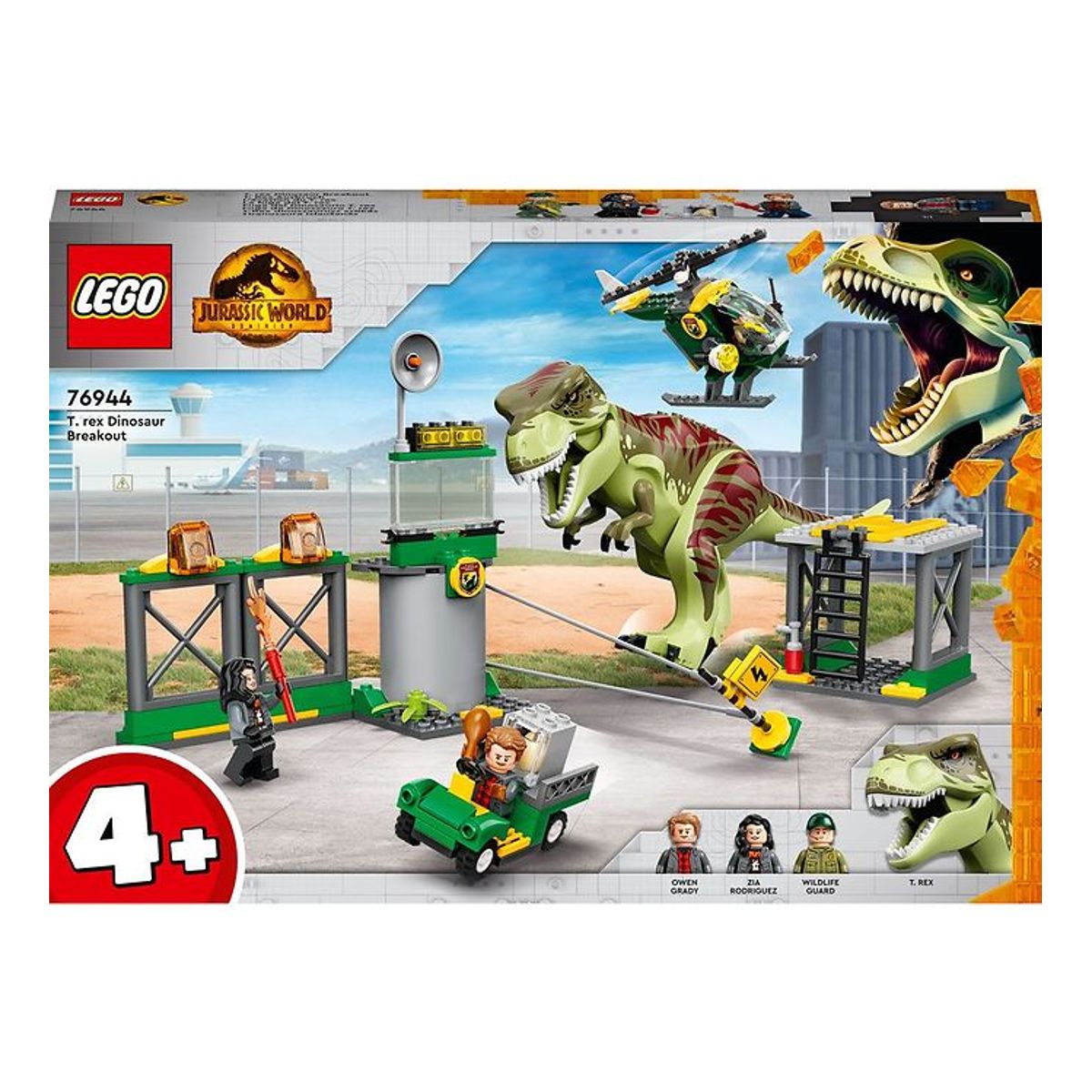 LEGO ® Jurassic World - T. Rex På Dinosaurflugt 76944 - 140 Dele