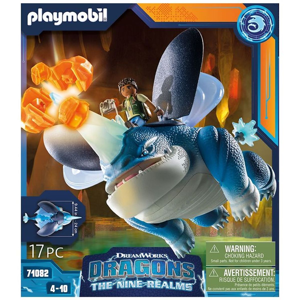 Playmobil Dragons: The Nine Realms - Plowhorn & D'Angelo - 71082