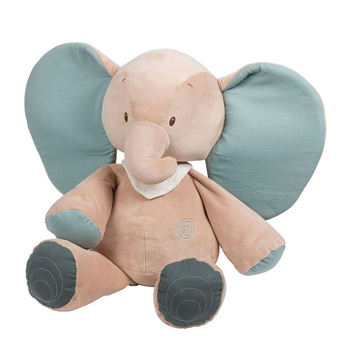 Nattou Bamse - 75 cm - Cuddly Axel Elephant - Brun