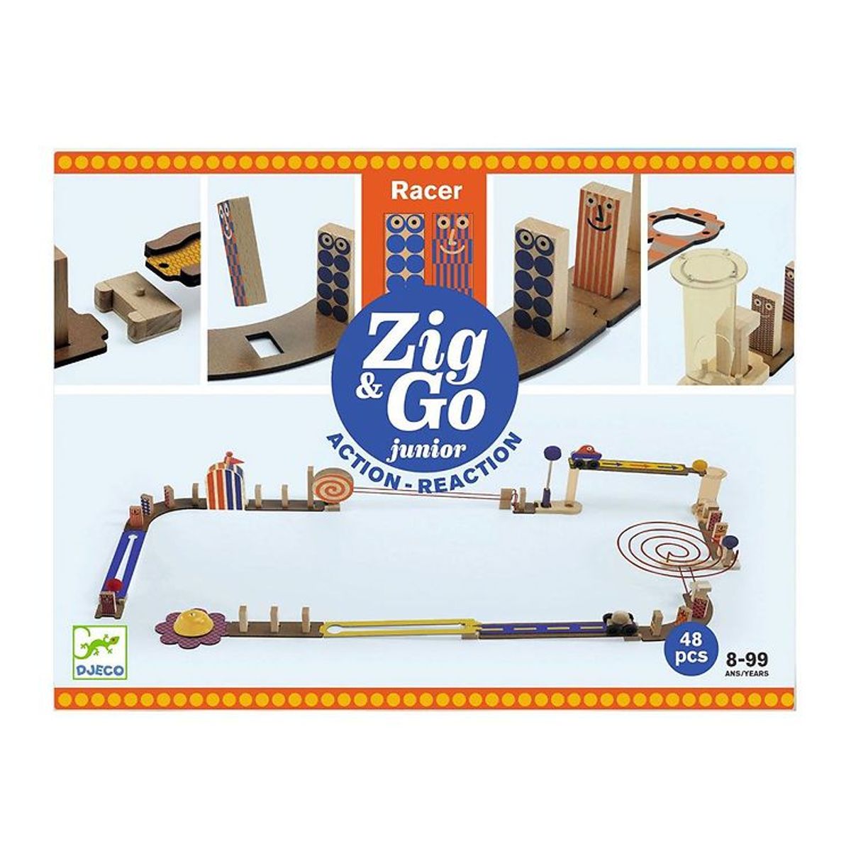 Djeco Kuglebane - Zig & Go Racer - 51 Dele