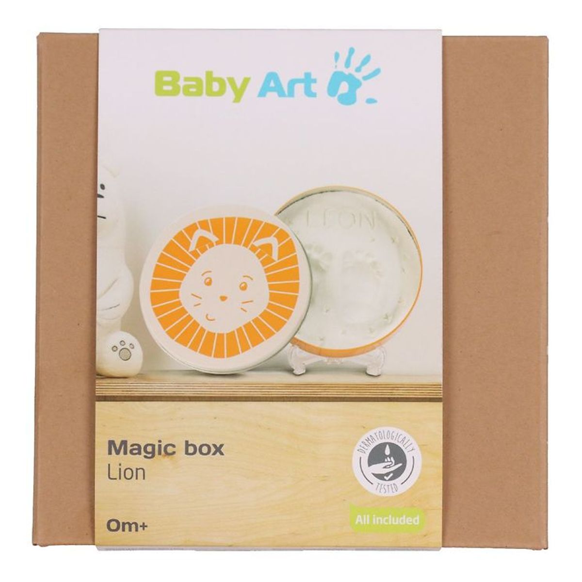 Baby Art Hånd- Og Fodaftryk Sæt - Magic Box Lion