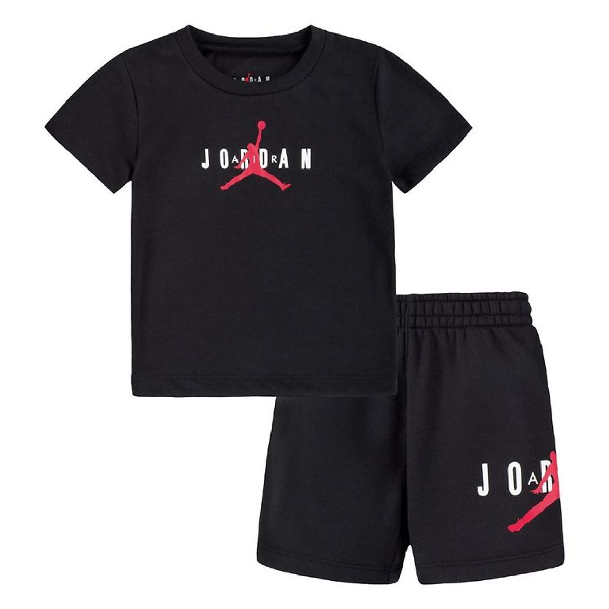 Jordan T-shirt/Sweatshorts - Sort m. Logo