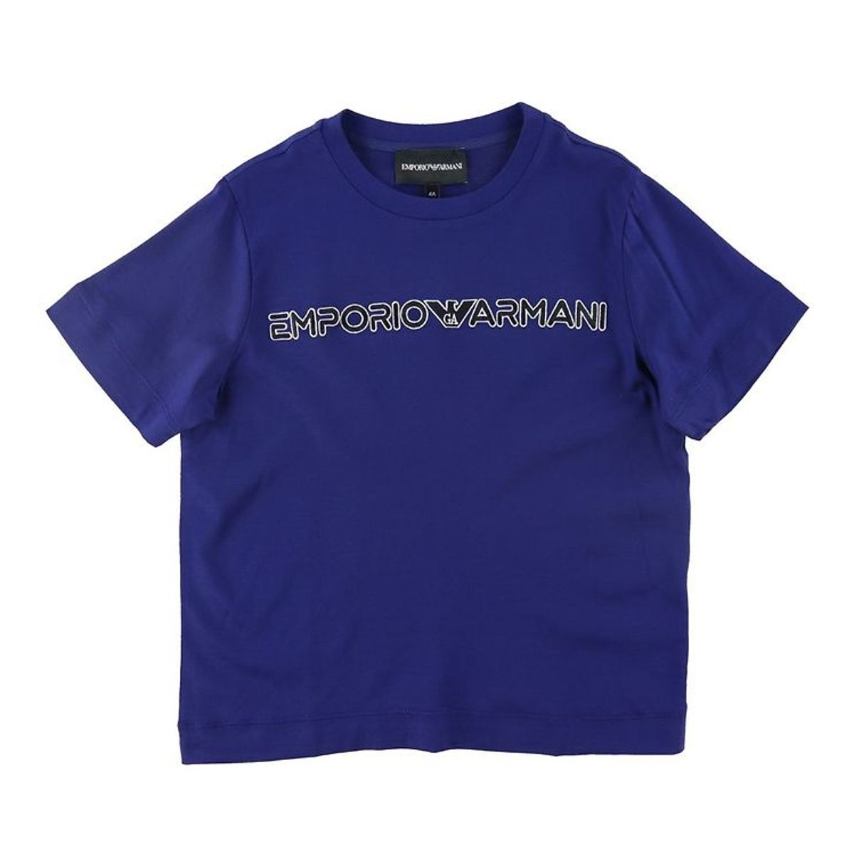 Emporio Armani T-shirt - Blu Faro m. Sort