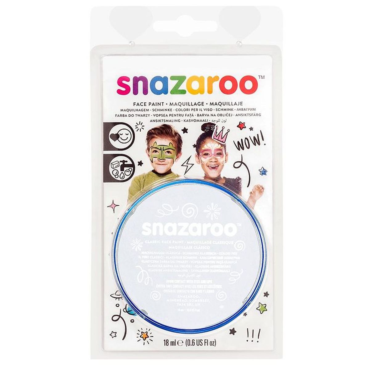 Snazaroo Ansigtsmaling - 18 ml - White