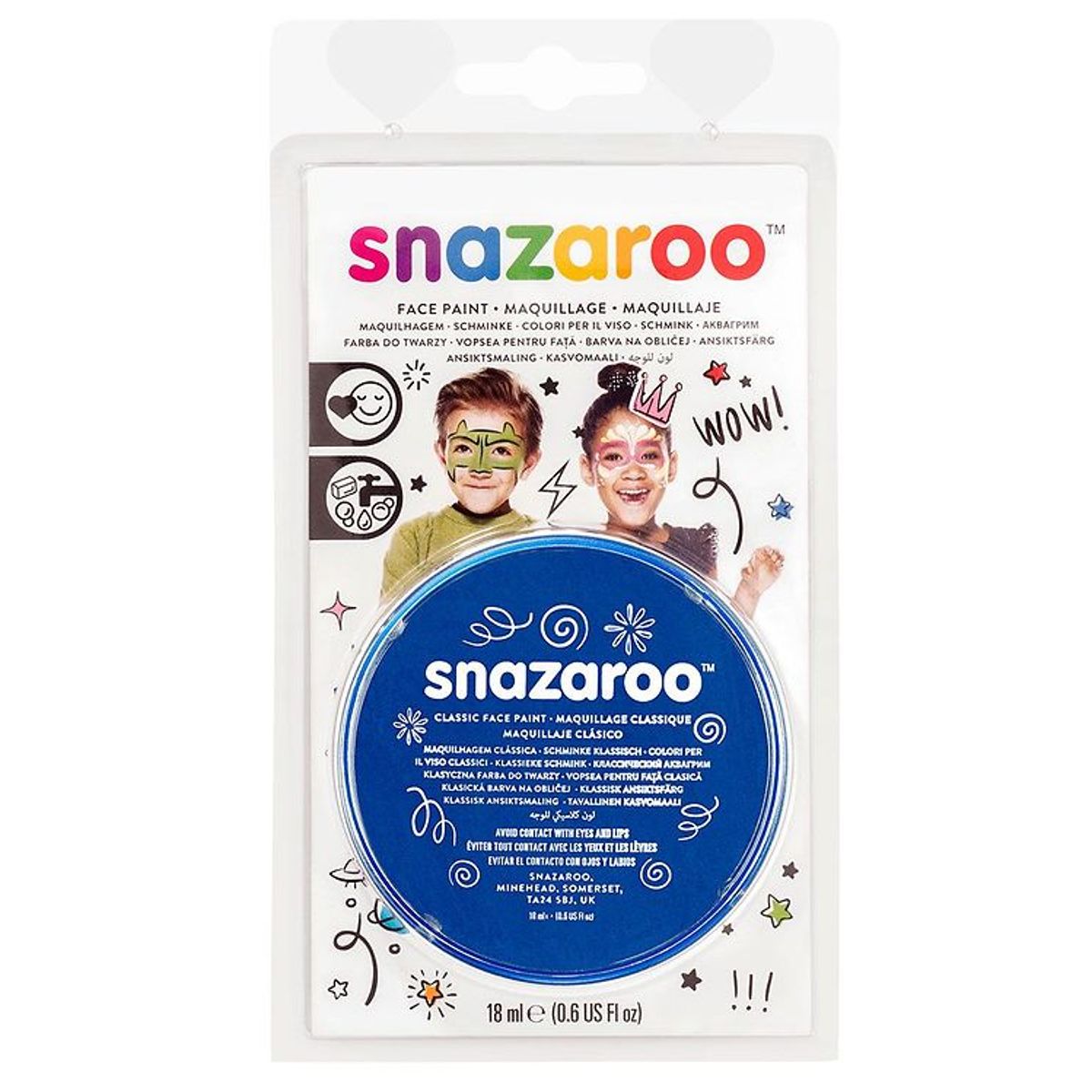 Snazaroo Ansigtsmaling - 18 ml - Royal Blue