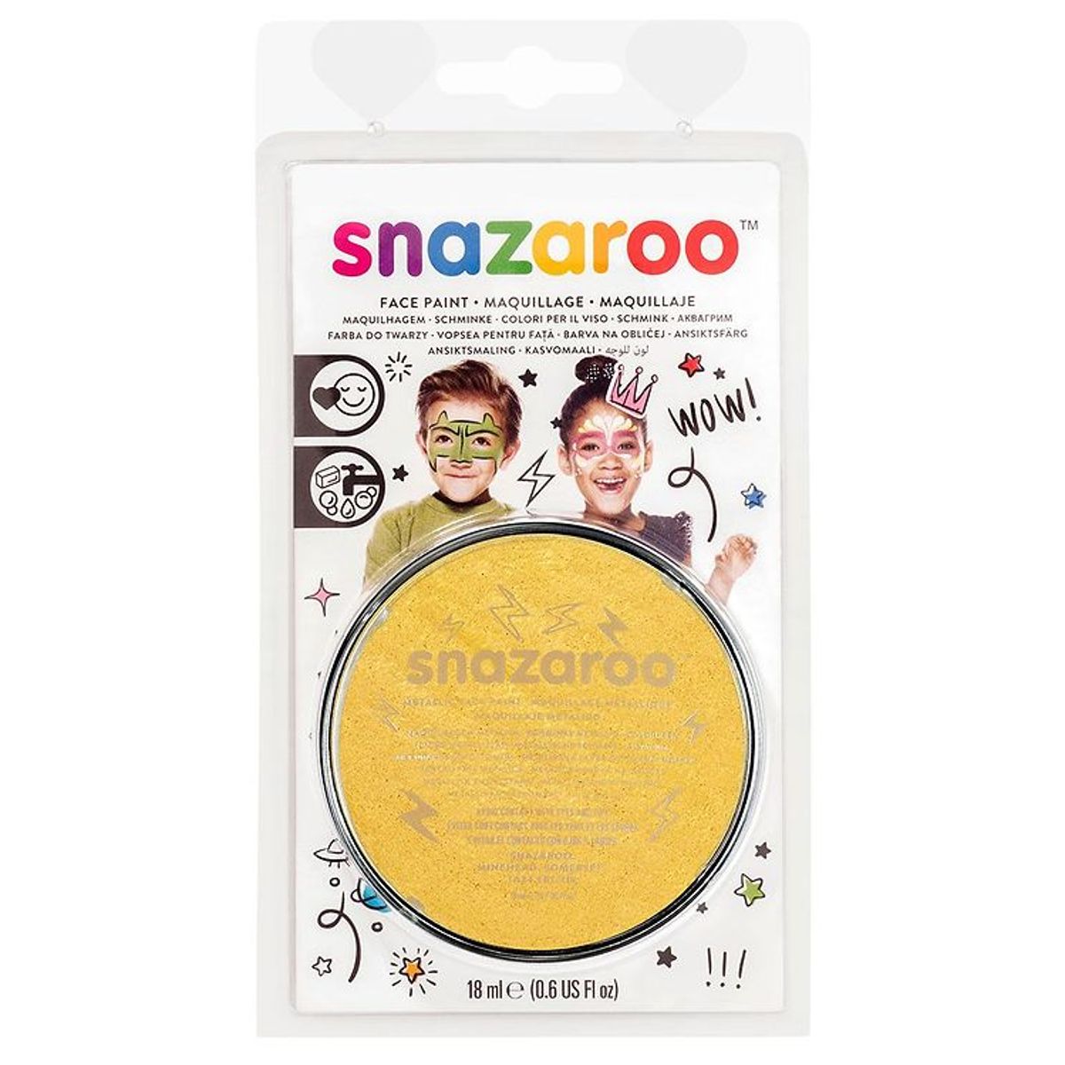 Snazaroo Ansigtsmaling - 18 ml - Gold