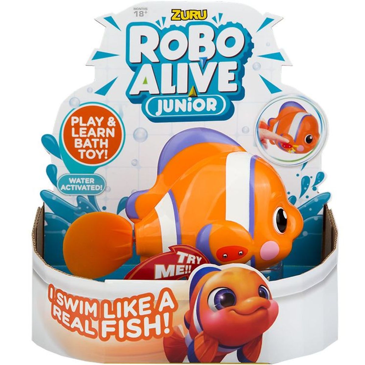 Robo Alive Badelegetøj - Junior - Fisk