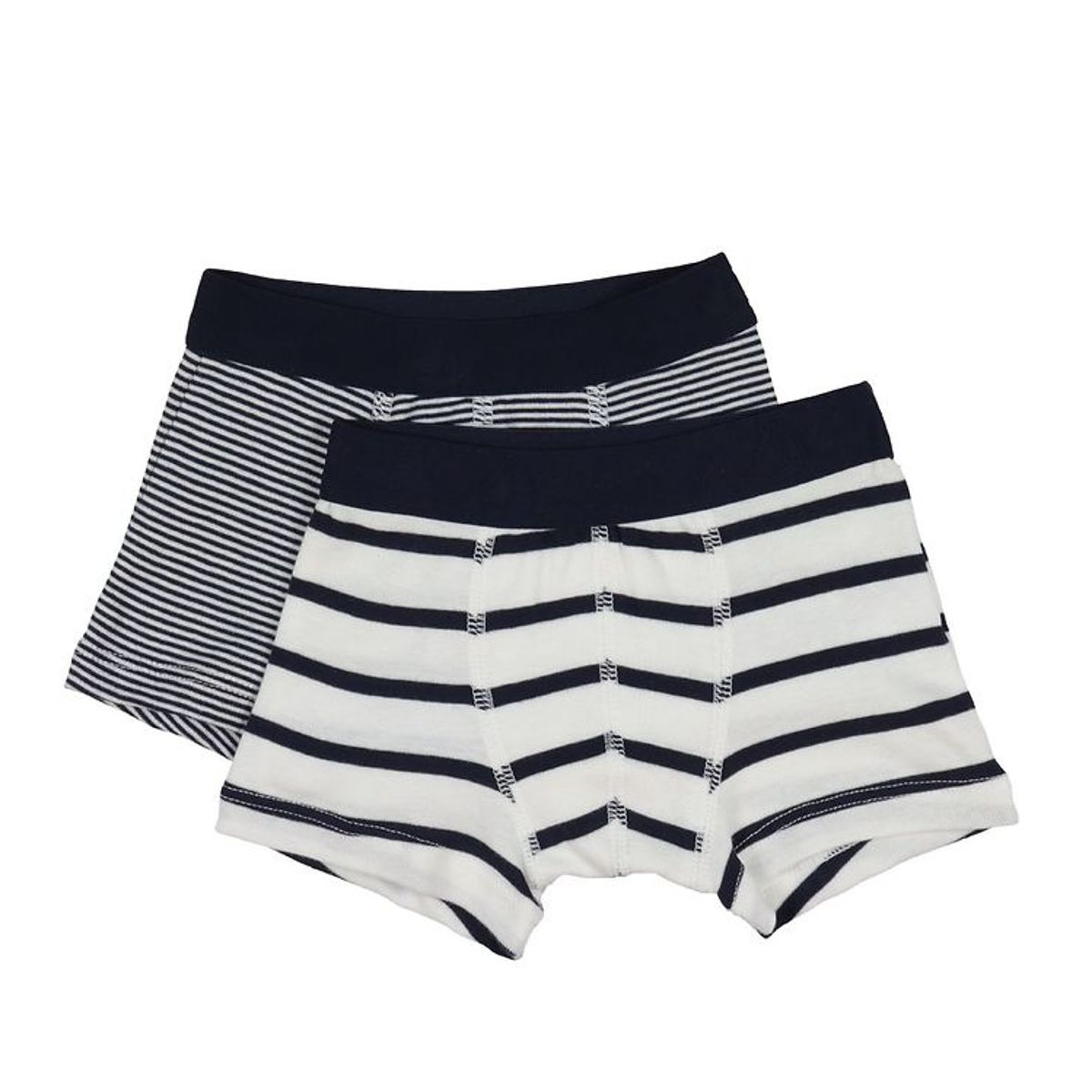 Petit Bateau Boxershorts - 2-pak - Navy/Hvidstribet