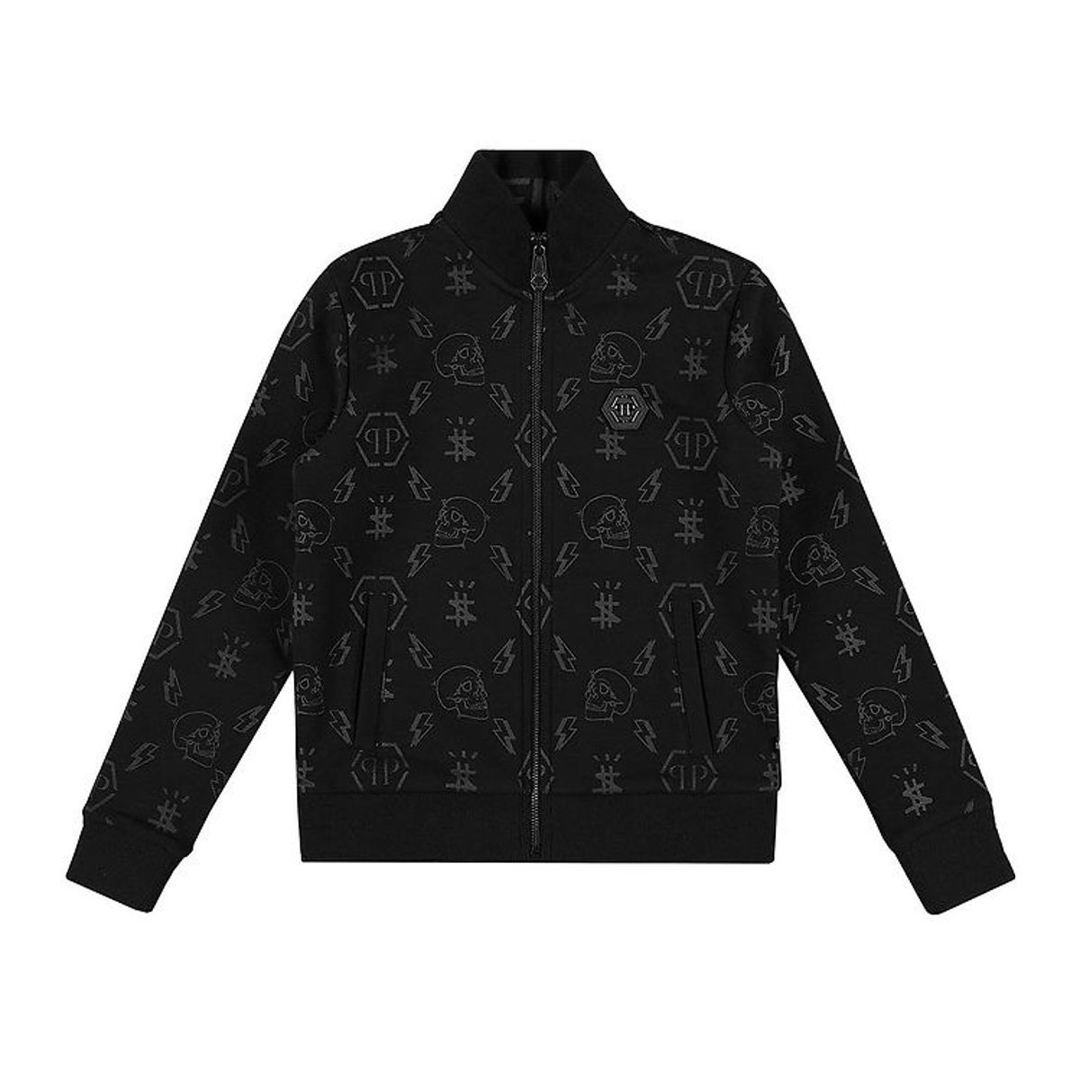 Philipp Plein Cardigan - Monogram - Sort m. Print