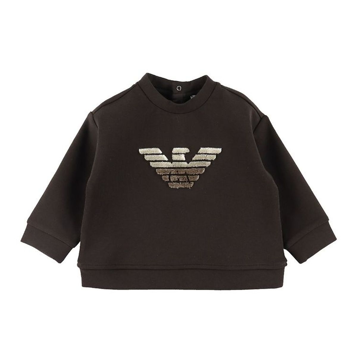 Emporio Armani Bluse - Dark Chocolate m. Logo