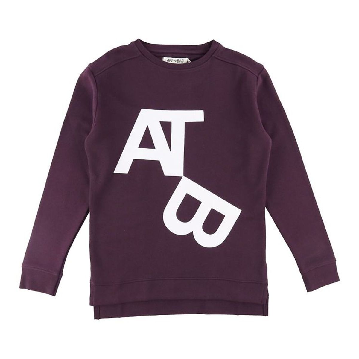 Add to Bag Sweatshirt - Mørk Lilla m. Print