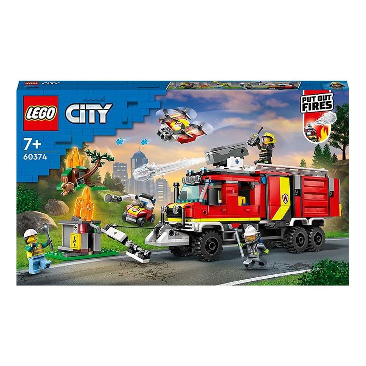 LEGO ® City - Brandvæsnets Kommandovogn 60374 - 502 Dele