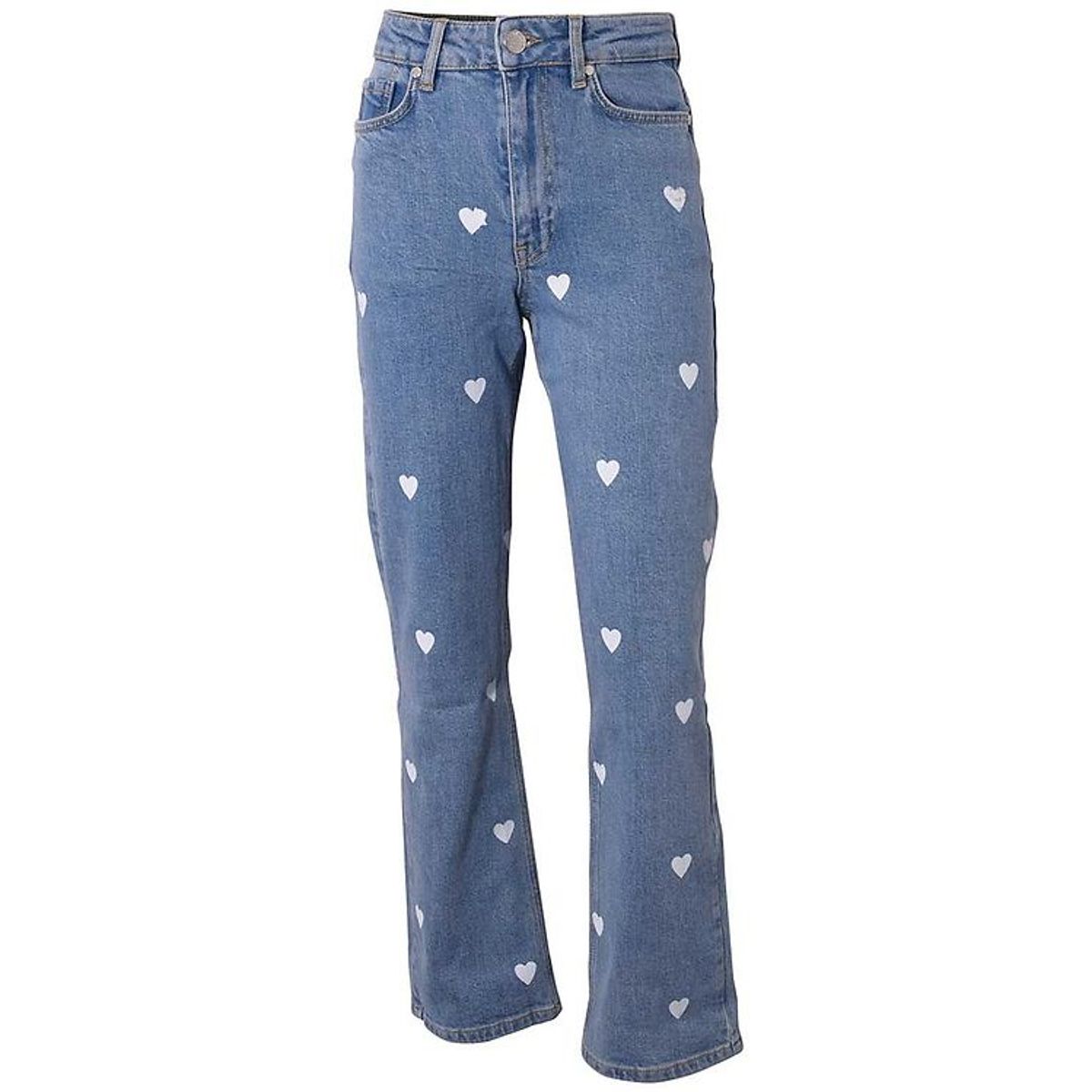 Hound Jeans - Heart Printed Denim - Blå