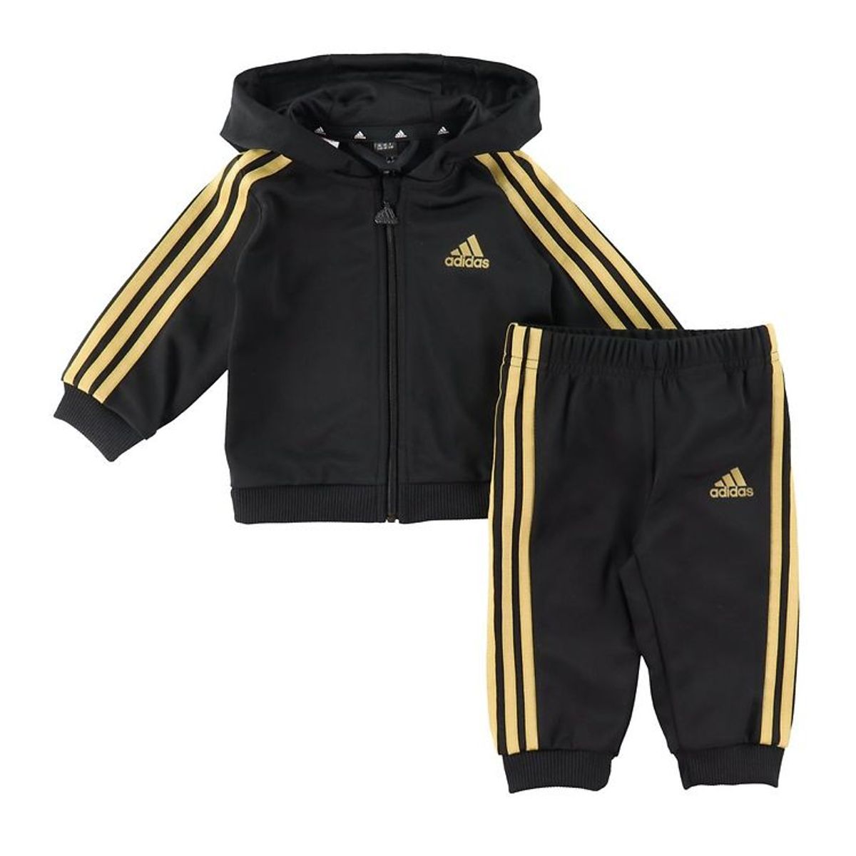 adidas Performance Træningssæt - I 3S SHINY TS - Guld/Sort