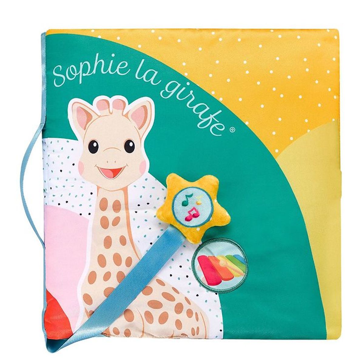 Sophie la Girafe Stofbog - 30x30 cm - Multifarvet