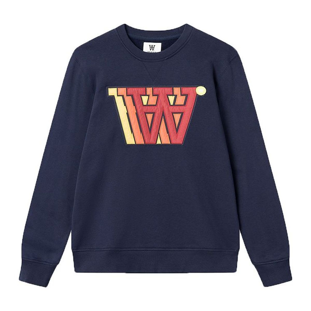 Wood Wood Sweatshirt - Tye Applique - Navy