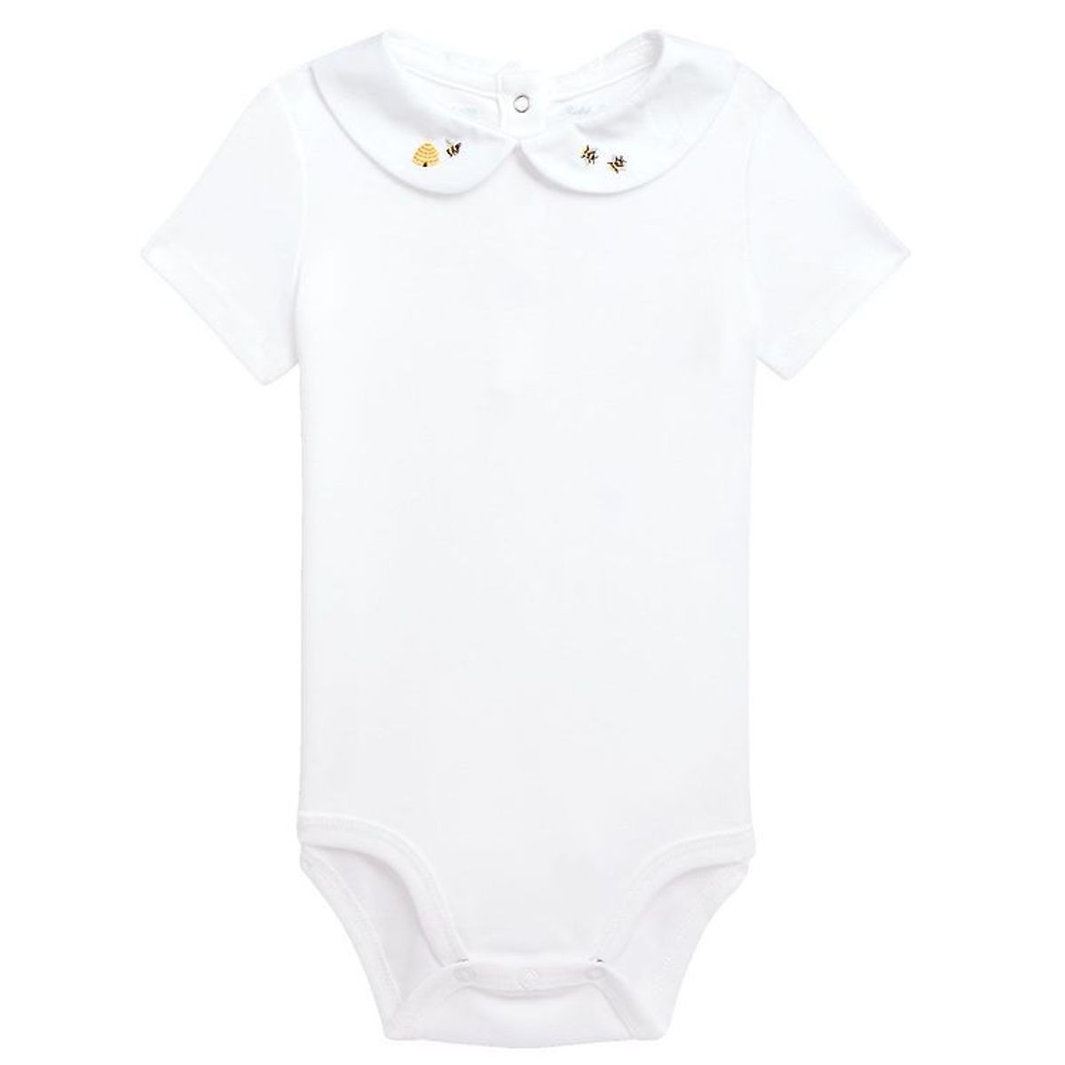 Polo Ralph Lauren Body k/æ - Baby Collection - Hvid m. Bier