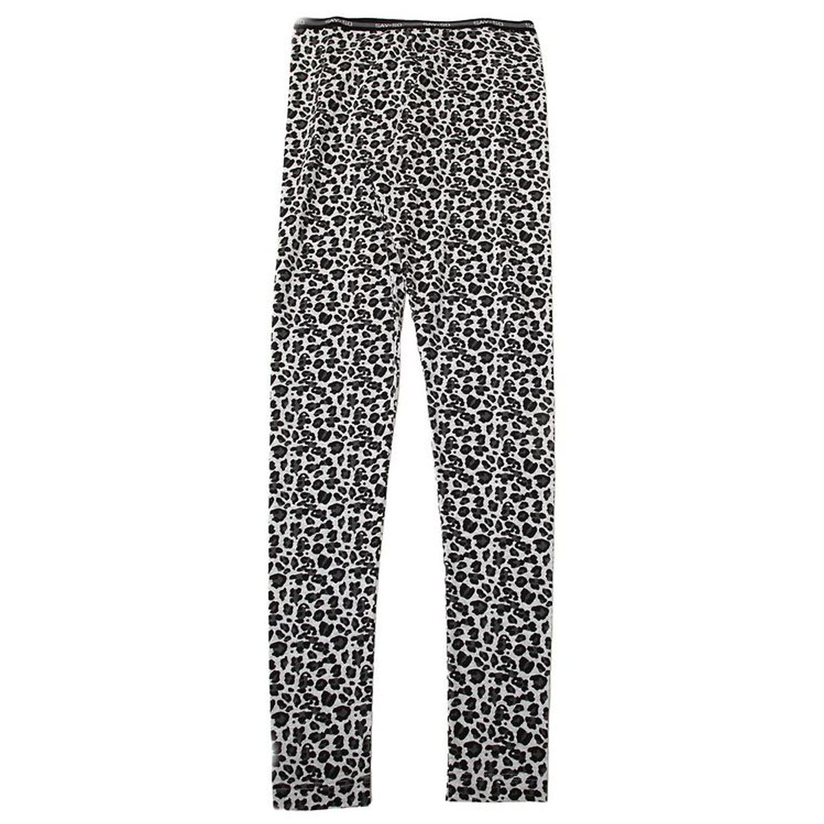 Say-So Leggings - Gråmeleret m. Leopard