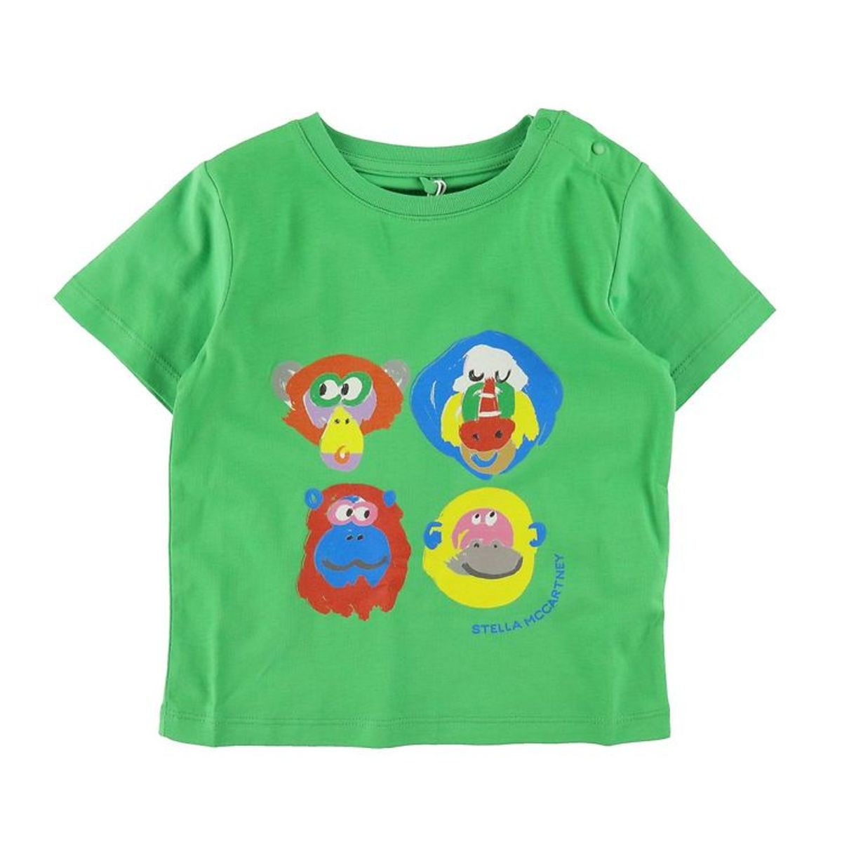 Stella McCartney Kids T-shirt - Grøn m. Aber