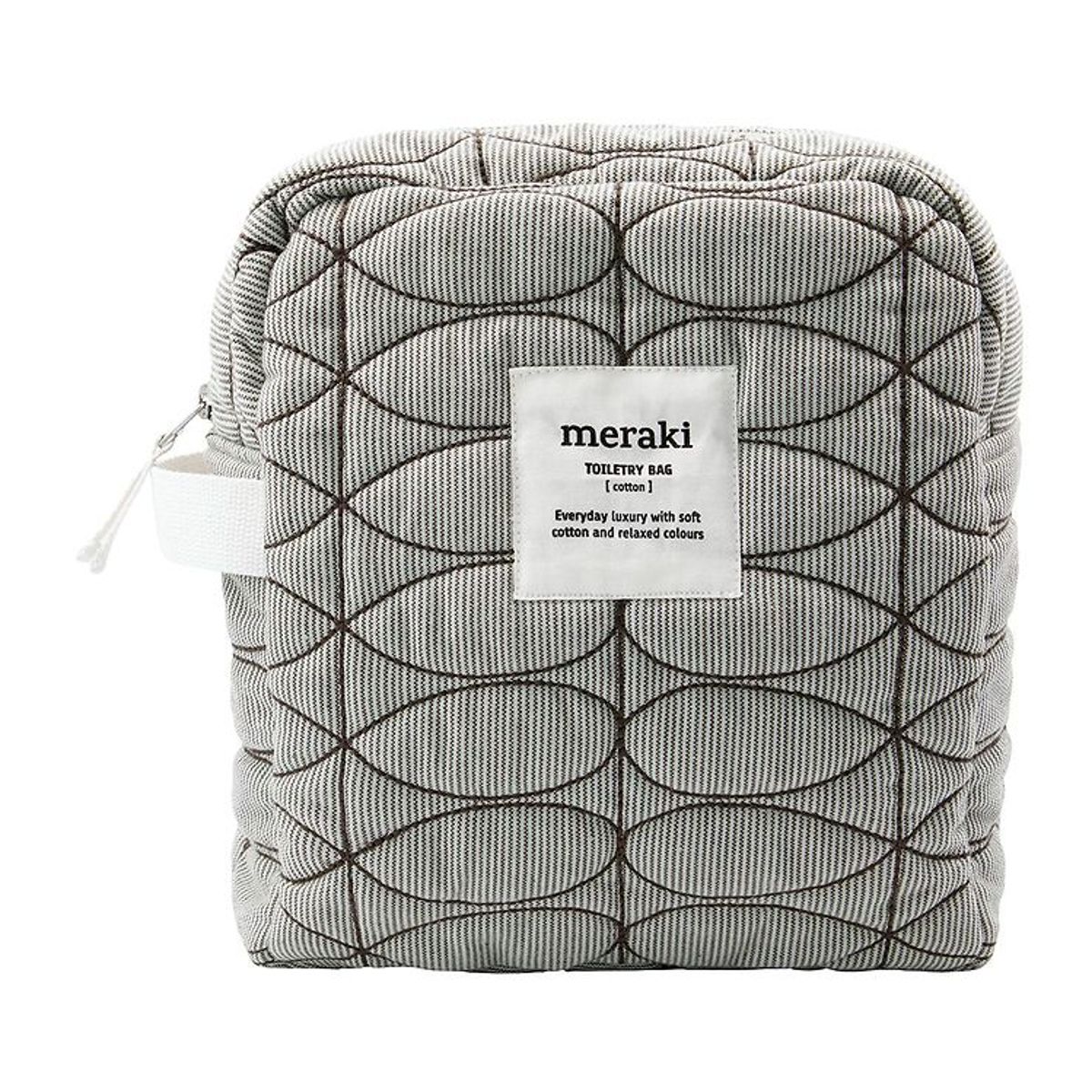 Meraki Toilettaske - Mentha - Light Grey/Army Green