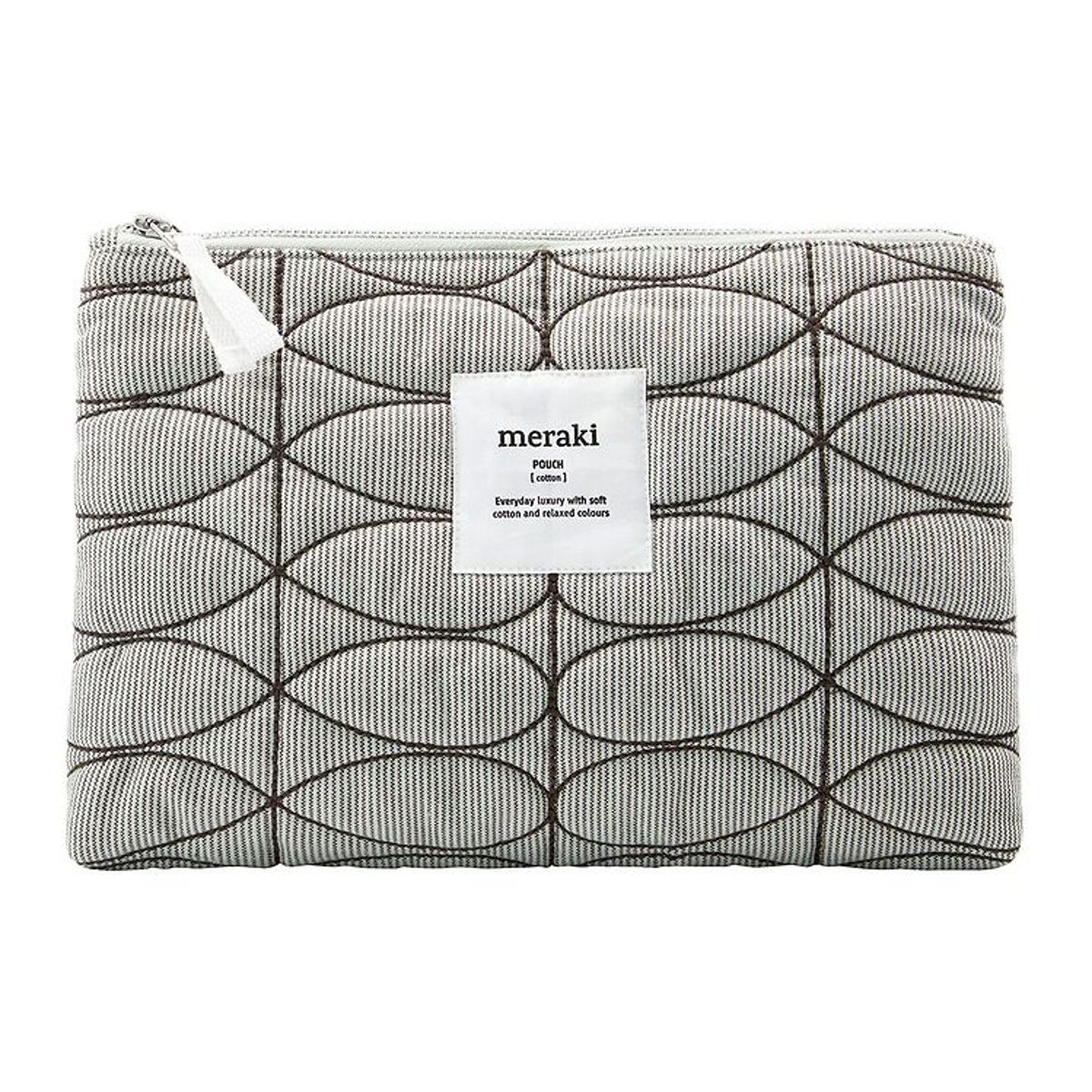 Meraki Toilettaske - Mentha - Light Grey/Army Green