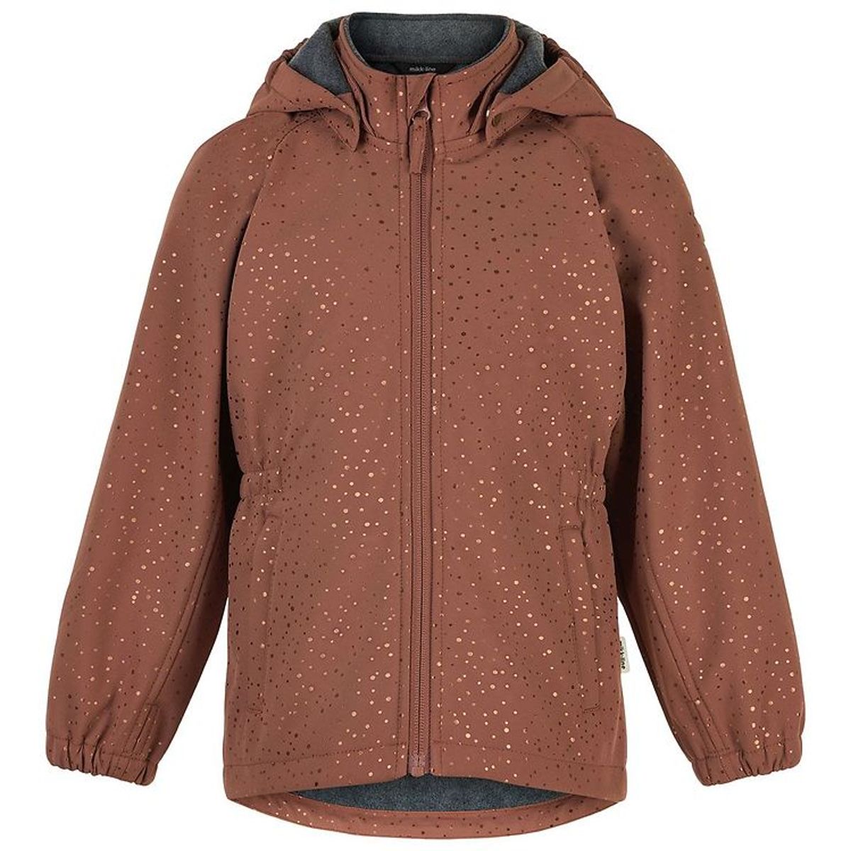 Mikk-Line Softshelljakke m. Fleece - Recycled - Russet m. Prikke