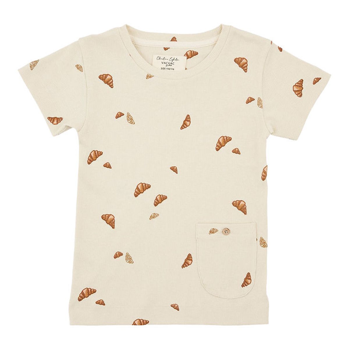 VACVAC T-shirt - Rib - Ello - Croissant Mini - Beige