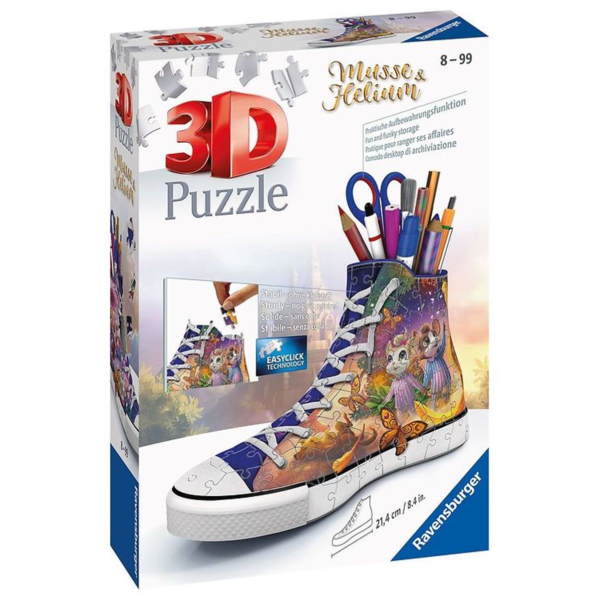 Ravensburger 3D Puslespil - 112 Brikker - Musse & Helium Sneaker