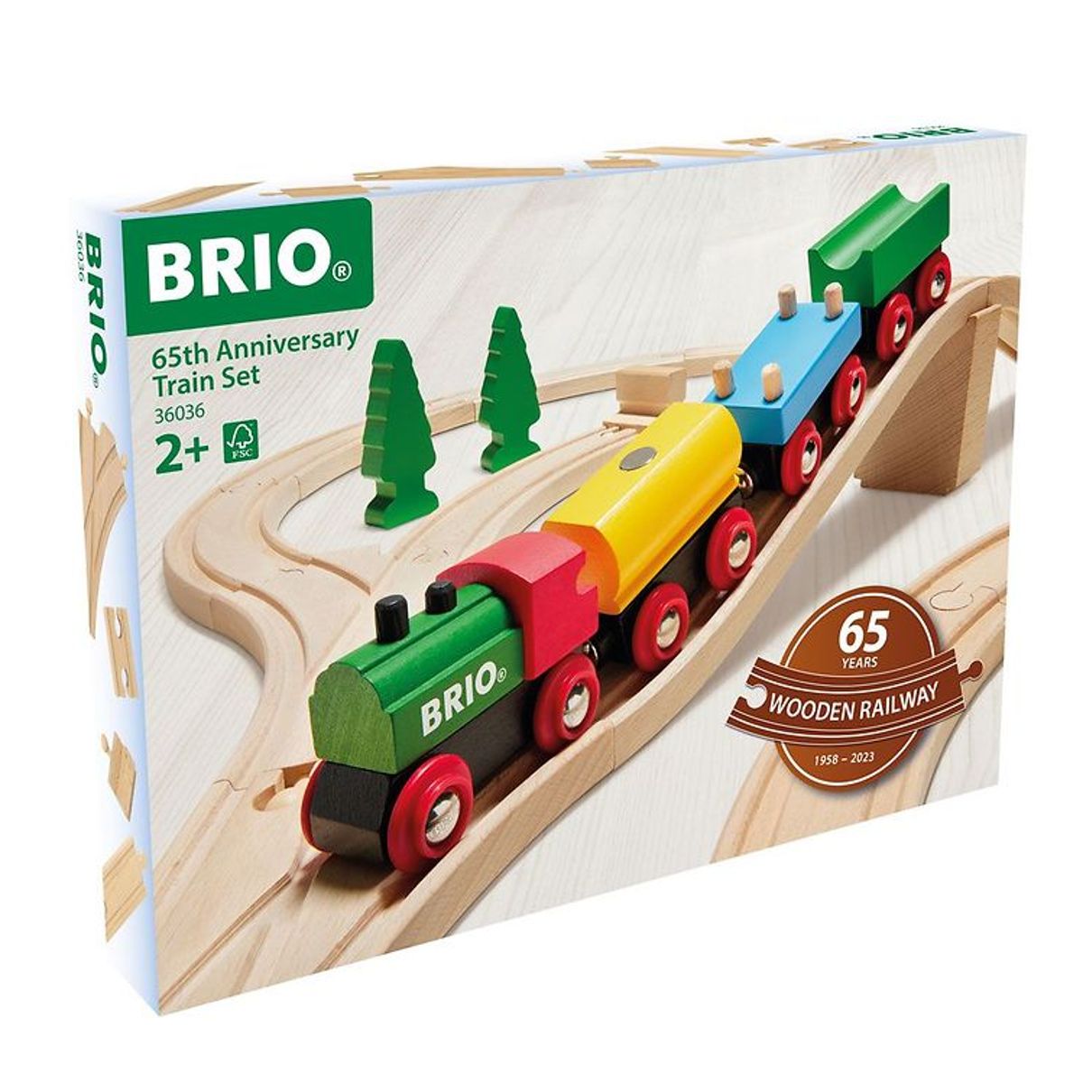 BRIO Togbanesæt - 32 Dele - 65th Anniversary 36036