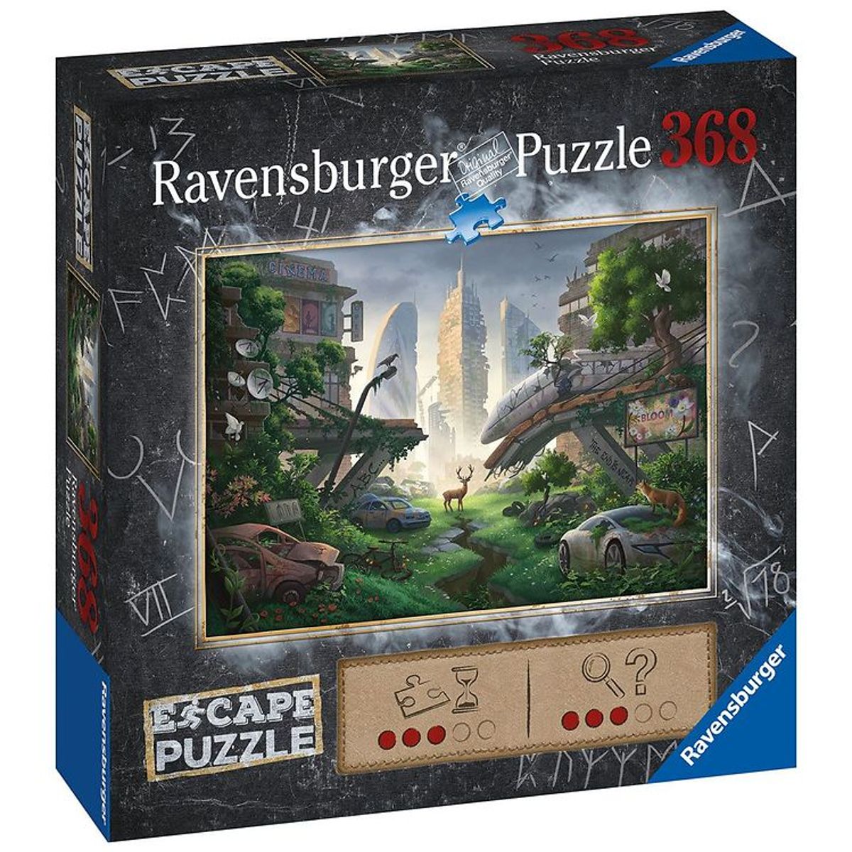 Ravensburger Puslespil - 368 Brikker - Escape Desolated City