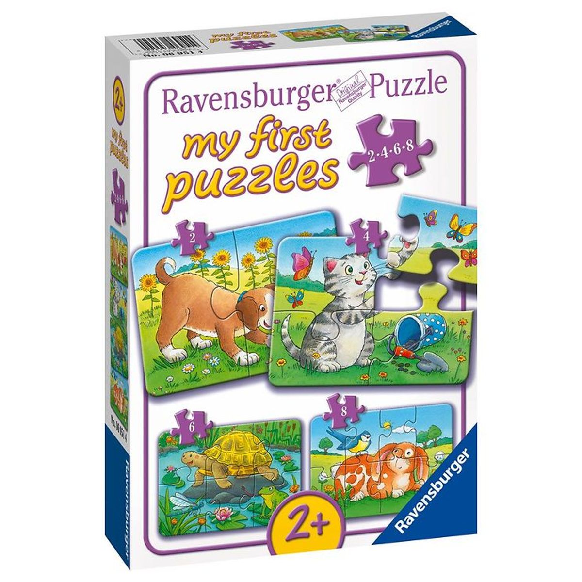 Ravensburger Puslespil - My First - 4 Forskellige - Cute Pets