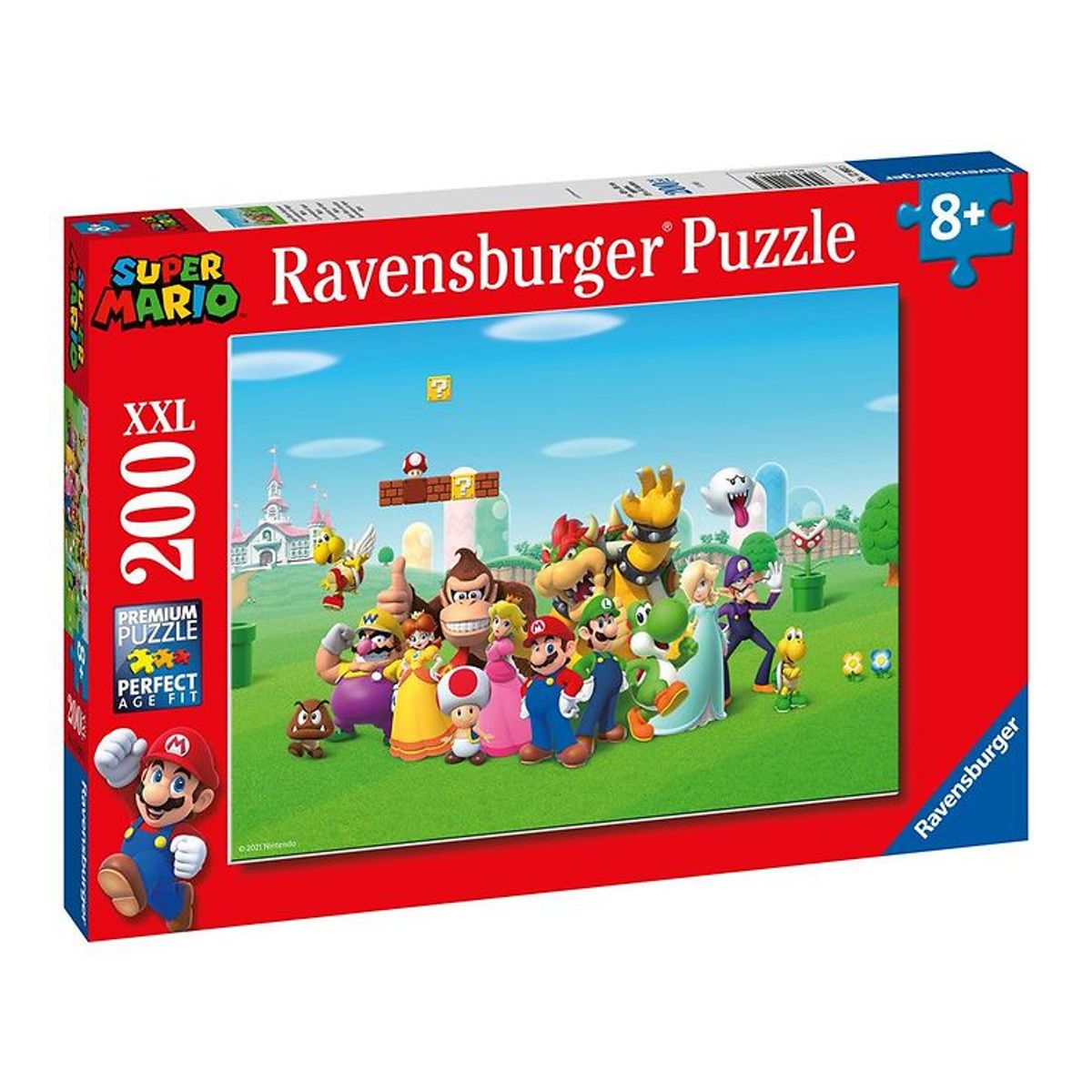 Ravensburger Puslespil - 200 Brikker - Super Mario Adventure