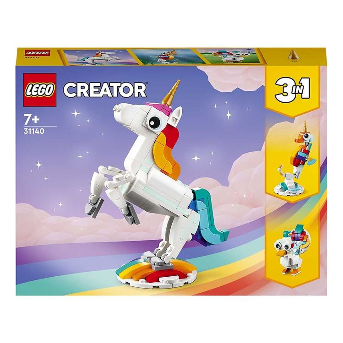 LEGO ® Creator - Magisk Enhjørning 31140 - 3-i-1 - 145 Dele