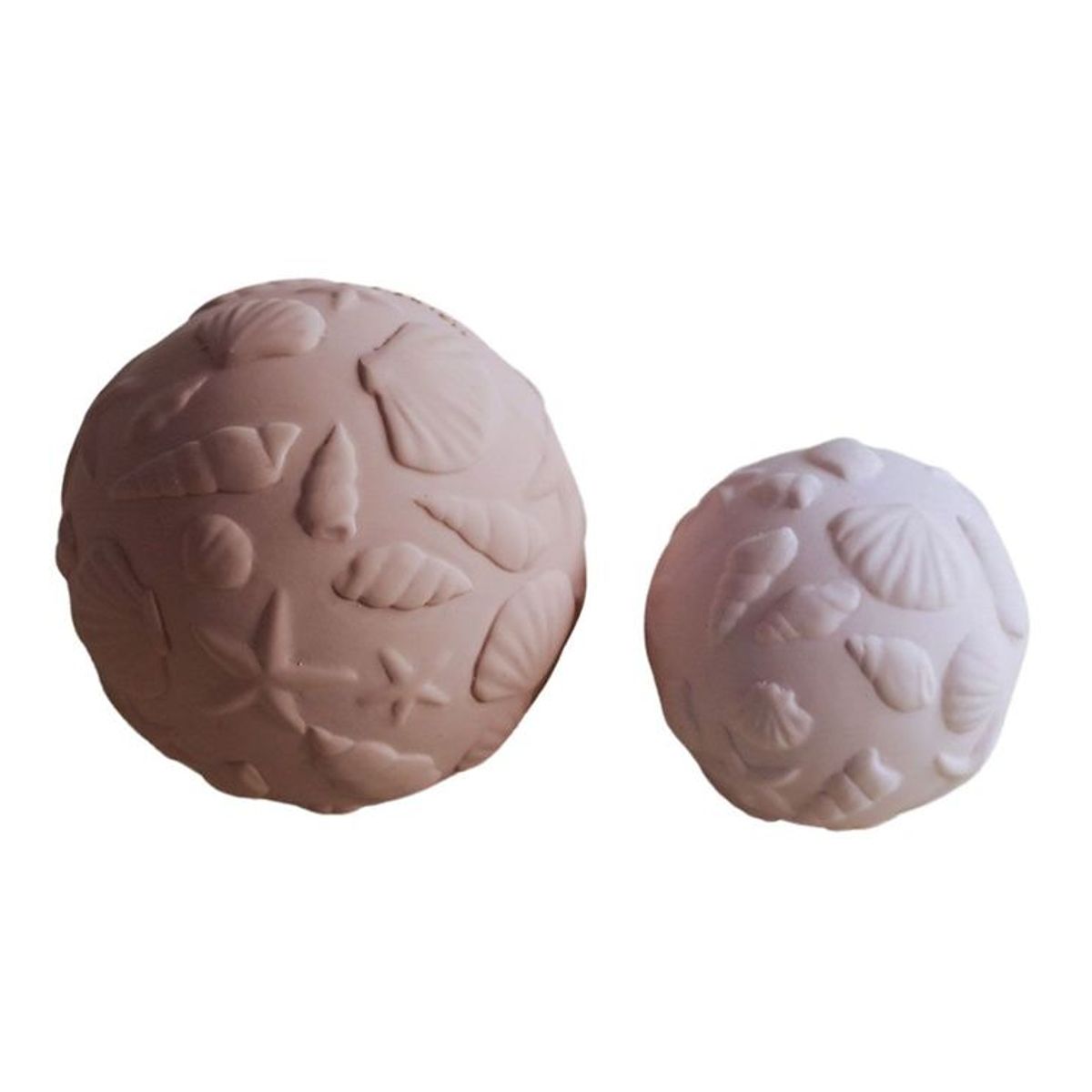 Natruba Bolde - Naturgummi - 2-pak - Rose m. Shells