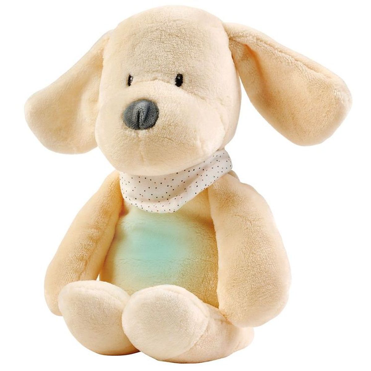 Nattou Sovebamse m. Natlys/Lyd - Sleepy Dog - 30 cm - Vanilla