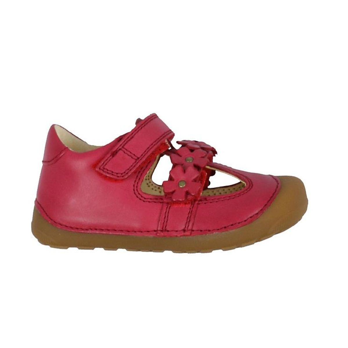 Bundgaard Begyndersandal - Petit Summer Flower - Red WS