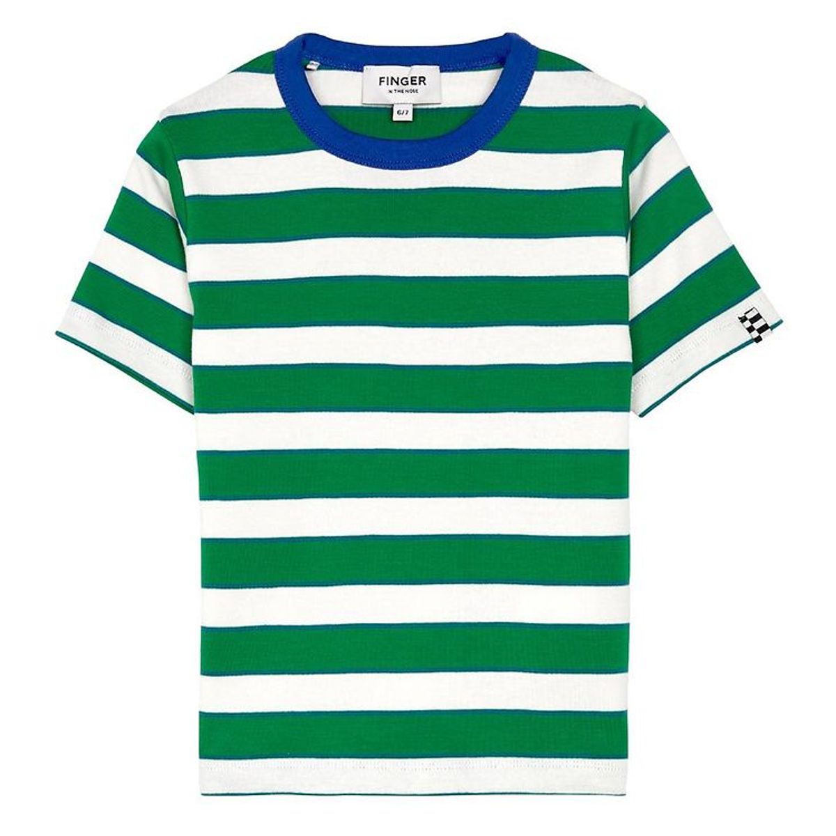 Finger In The Nose T-Shirt - Sailor - Green Stripes