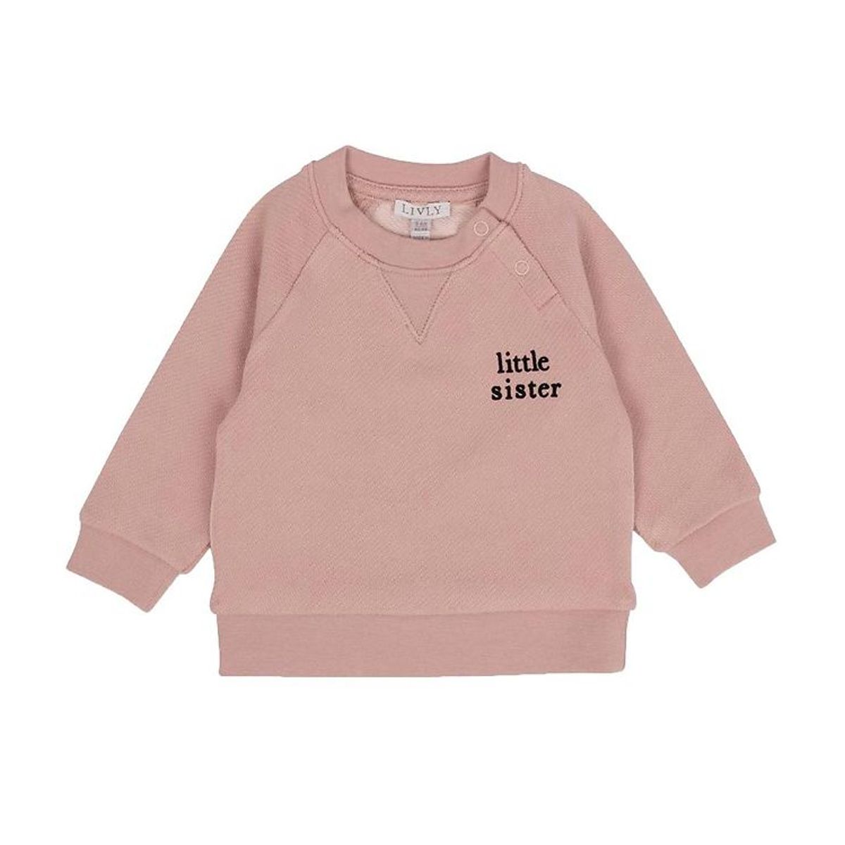 Livly Sweatshirt - Sibling - Dusty Mauve m. Little Sister