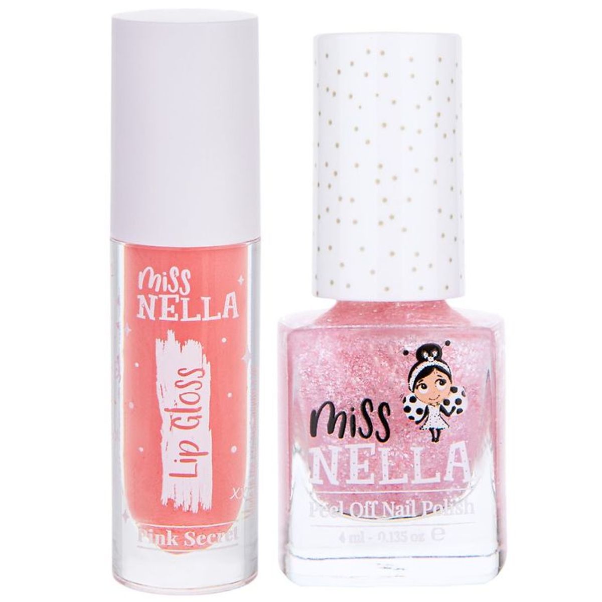 Miss Nella Lip Gloss & Neglelak - Pink Secret