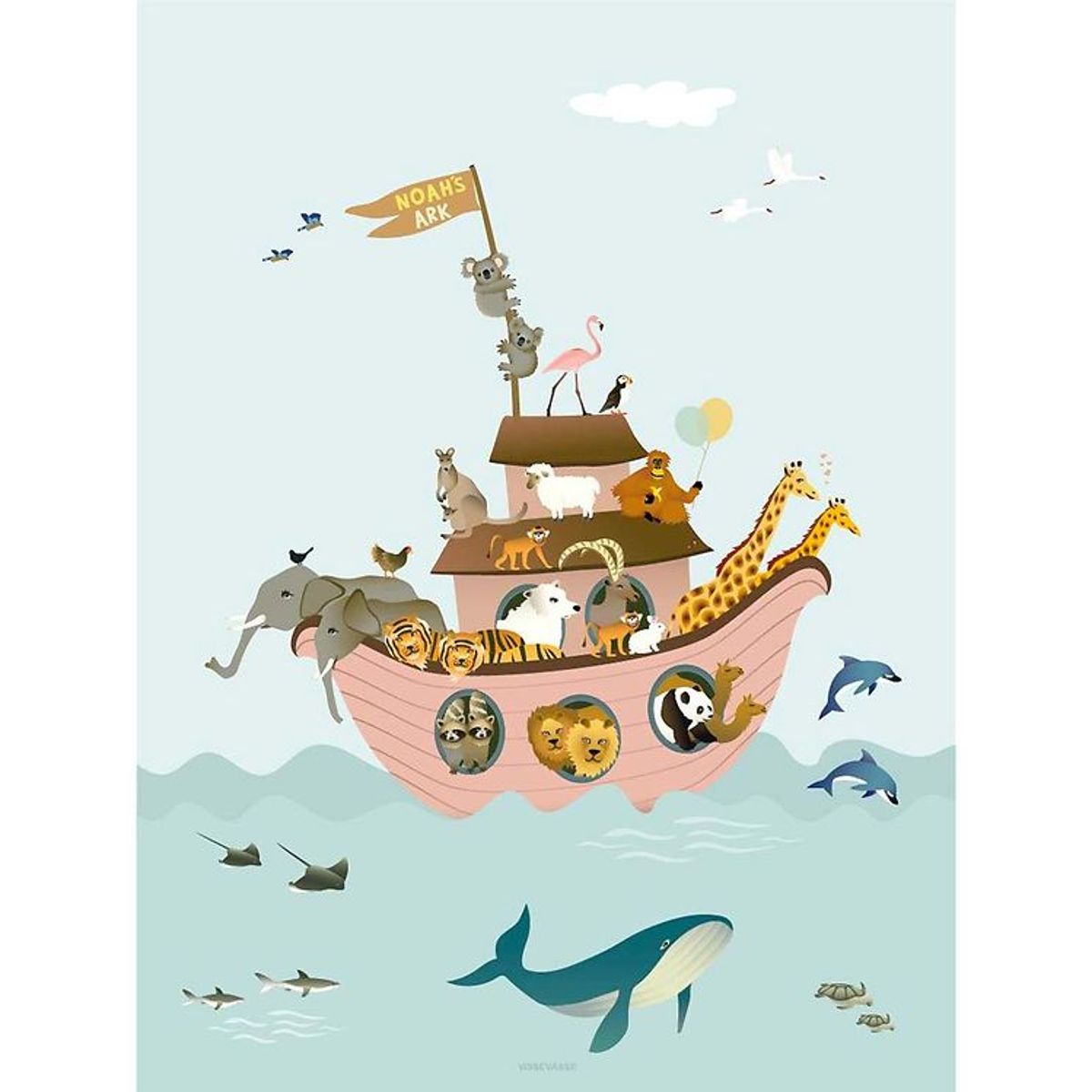 Vissevasse Plakat - 30x40 - Noah's Ark