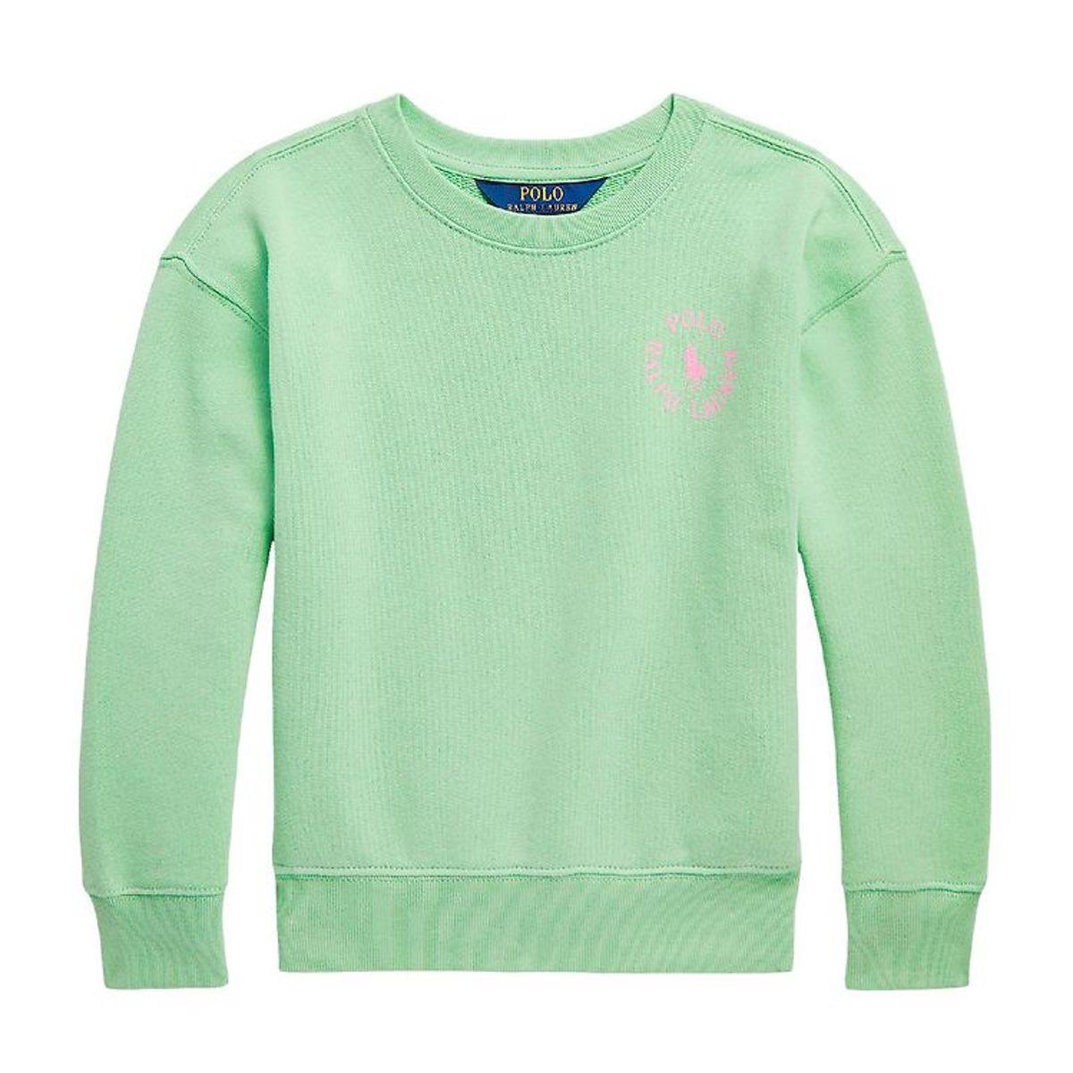 Polo Ralph Lauren Sweatshirt - Longwood - Lysegrøn m. Rosa