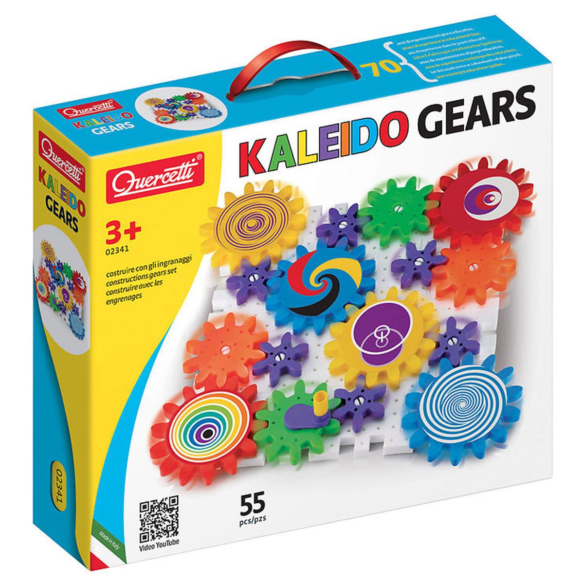 Quercetti Byggesæt - Kaleido Gears - 55 Dele - 2341