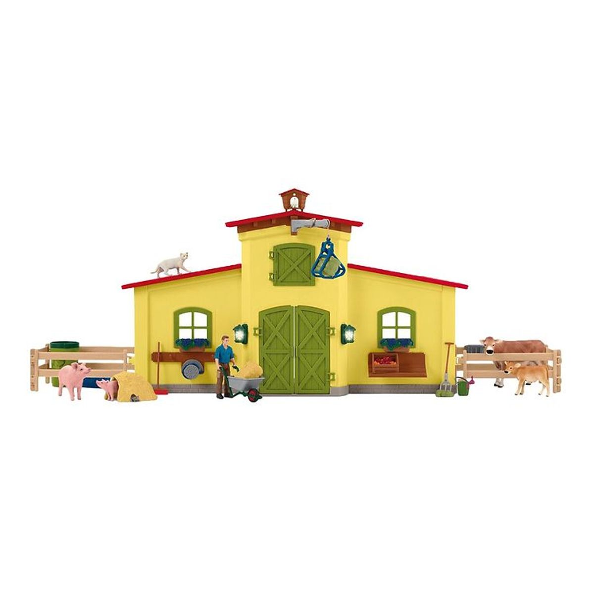 Schleich Farm World - 50x16x30 cm - Stor Bondegård 42605 - Gul