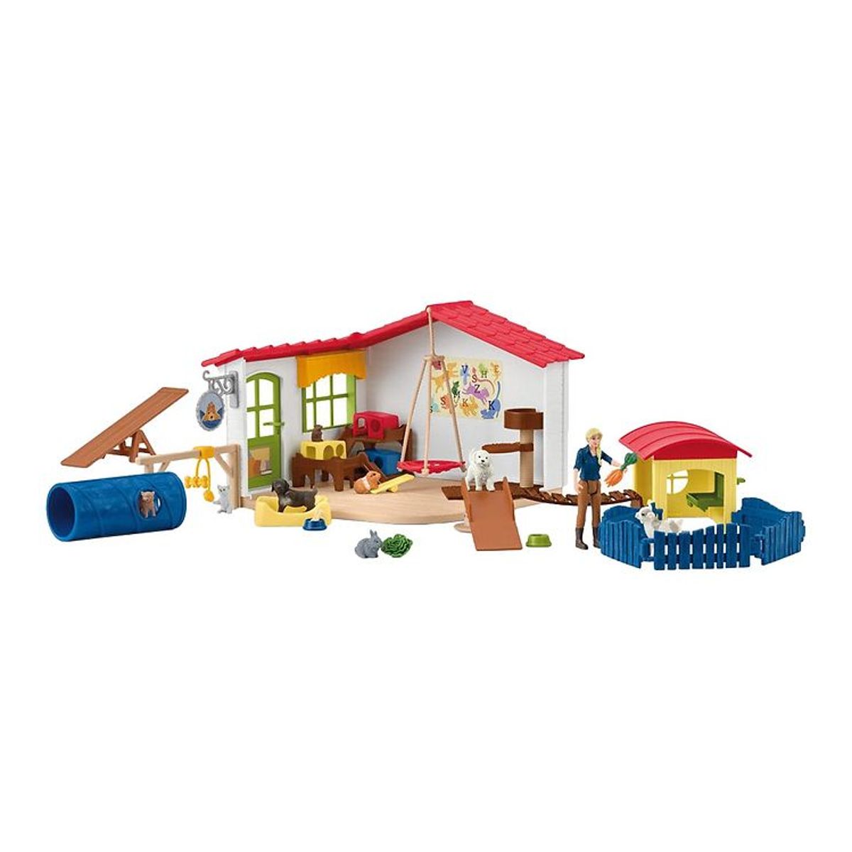 Schleich Farm World - 22x20x17 cm - Kæledyrshotel 42607