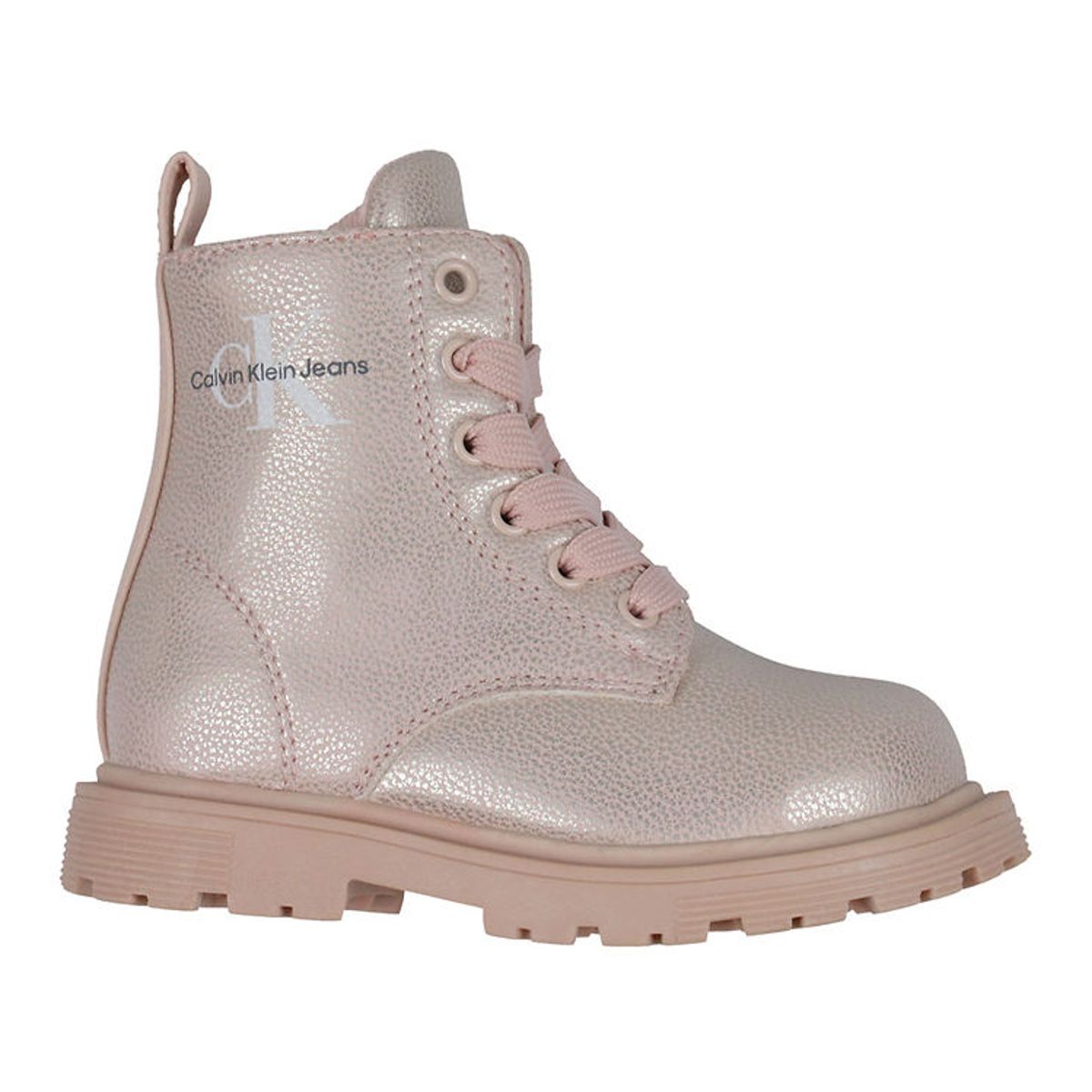 Calvin Klein Støvler - Lace-Up - Metallisk Rosa